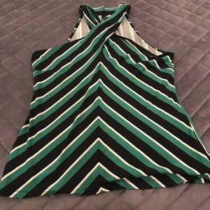 Green and black top